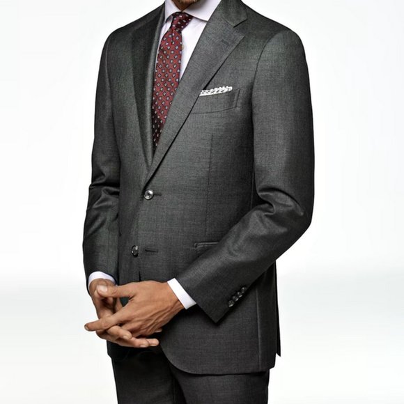 Suit Supply Mid-Grey Lazio Suit Size 36 - Picture 2 of 7